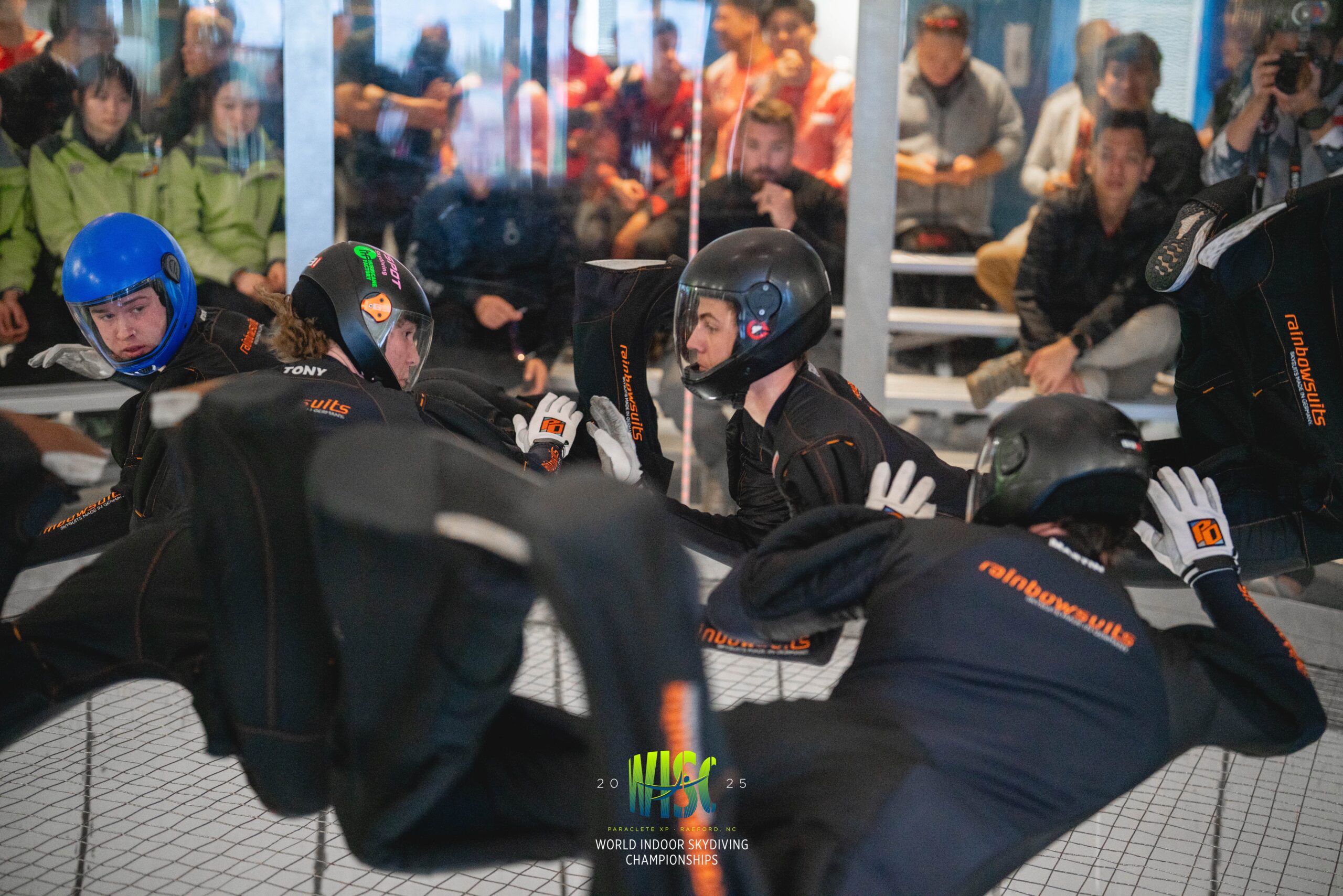 indoor skydiving championship flyers belly flying in tunnel 